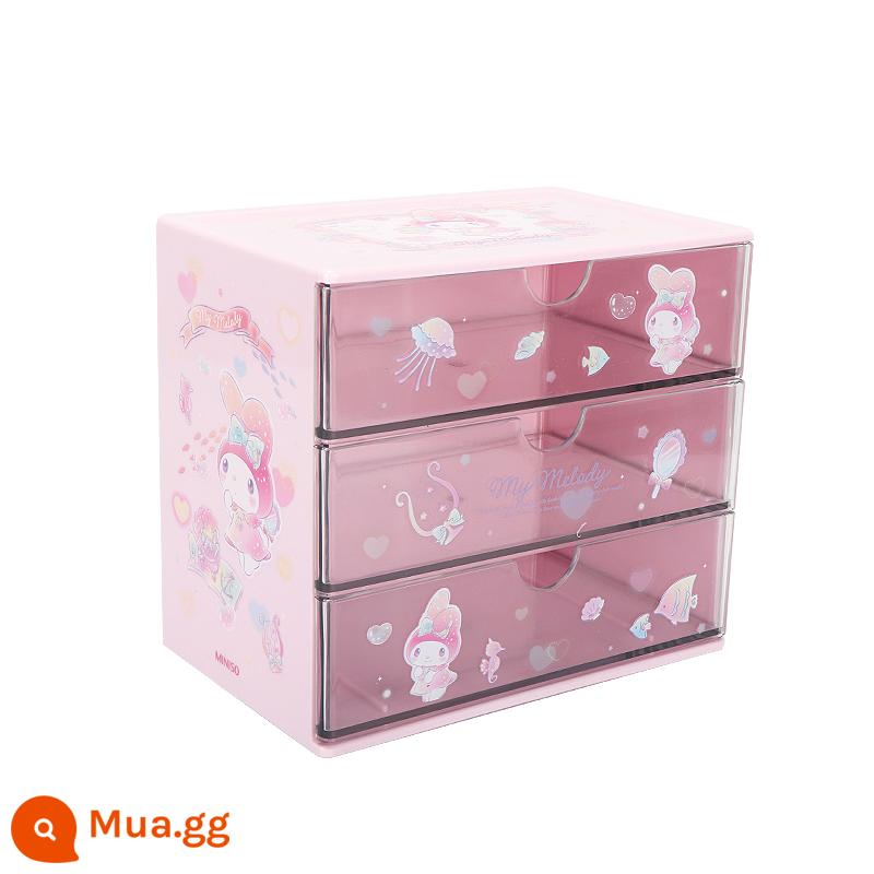 Sản phẩm nổi tiếng Hộp đựng đồ ngăn kéo Sanrio hộp đựng đồ để bàn hình chó quế miniso dễ thương - Hộp đựng ngăn kéo giai điệu