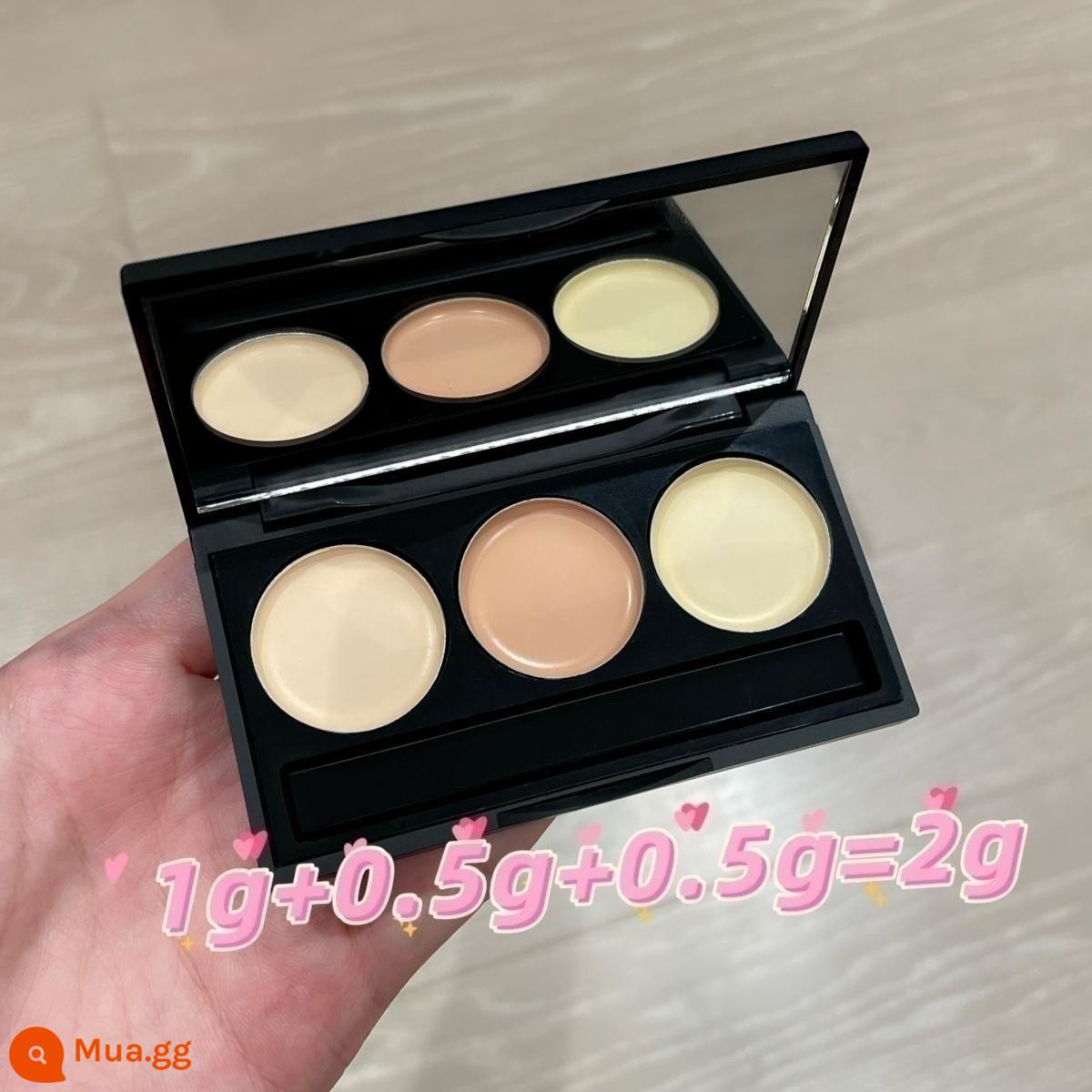 Mao Geping Light Shadow Sculpting Highlight Powder Cream Gói dùng thử để làm sáng và che rãnh nước mắt và đường mũi Kem che khuyết điểm và bảng sửa chữa Matte Miễn phí vận chuyển - Giới hạn ở phần lớn, tổng cộng 2g phấn highlight + kem che khuyết điểm để dùng thử, cọ mịn miễn phí + cọ 370 + cọ T301 + mút tam giác