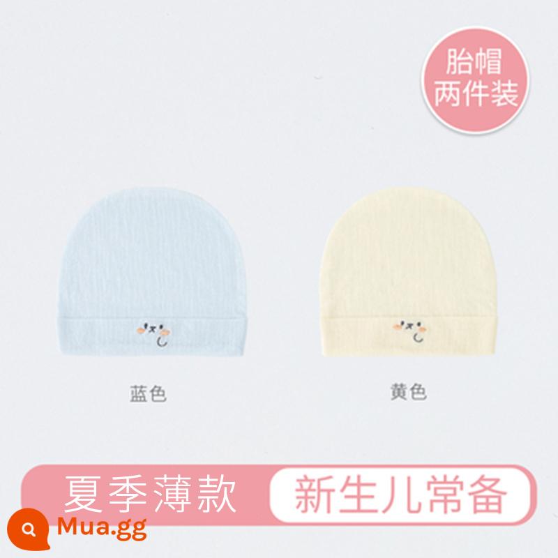 Jingqi Nón Cho Bé Mùa Hè Cotton Mỏng Bé Sơ Sinh Bé Sơ Sinh Mùa Xuân Và Mùa Thu Bông Lốp Nón Dễ Thương - Đường may nhẹ, thoáng khí, không xương