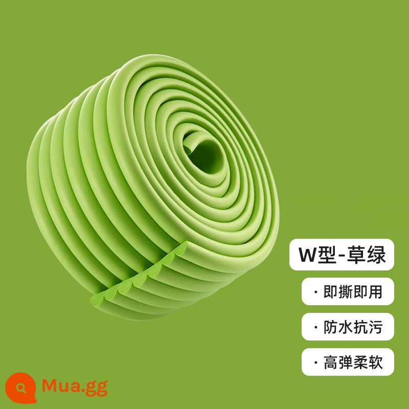 [Thành viên Tmall Uxian] Dải chống va chạm nhà trẻ em Jingqi 2 mét - Cỏ xanh loại W [mẫu dày không dính, độ đàn hồi và mềm mại cao]