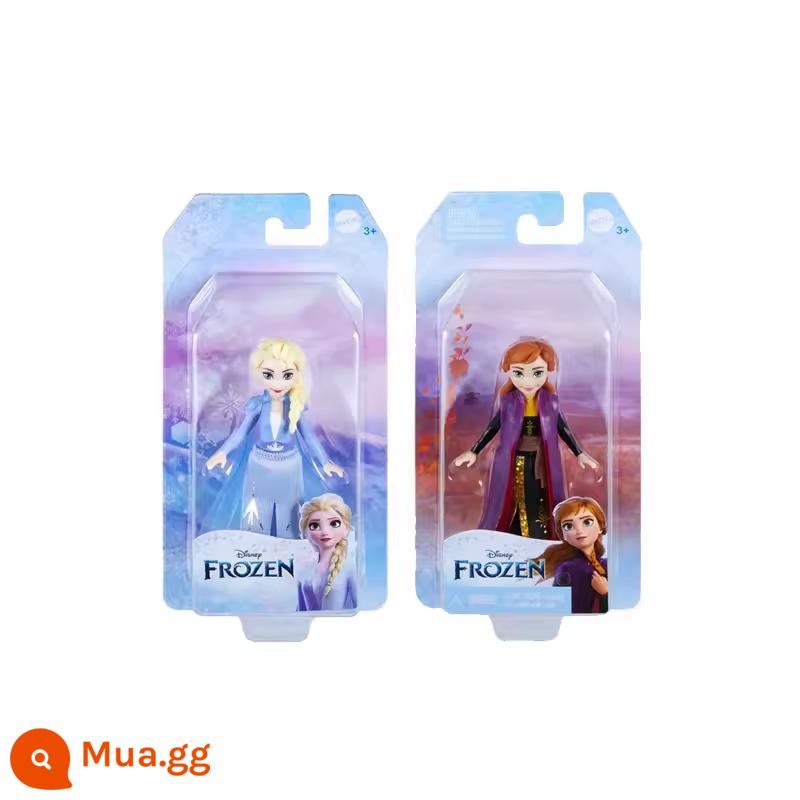 Barbie Disney Ice and Snow Mini Chị Em Series Aisha Anna Bé Gái Giả Nhà Rượu Đồ Chơi Búp Bê Tinh Tế Quà Tặng - Series Mini Băng Tuyết-Elsa Anna Random-HLW97