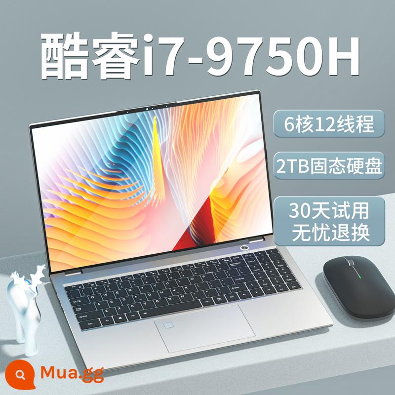 [King of the Year] Thế hệ thứ 11 Máy tính xách tay Intel Core i7 Thiết kế máy tính học tập kinh doanh Sách trò chơi kim loại Cấu hình cao Di động siêu nhẹ Di động Thích hợp cho chuột Huawei Lenovo - Phiên bản cao cấp [Intel Core i7-9750H 4.5GHz]