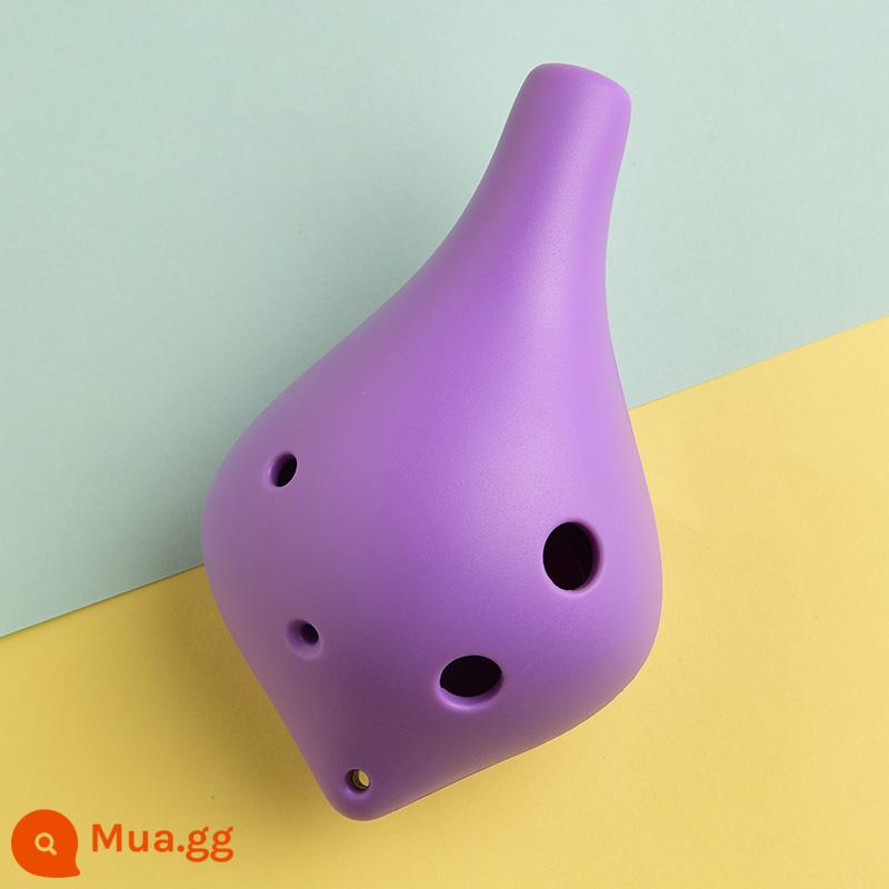 Ocarina 6 lỗ alto C-tune nhựa mới bắt đầu mục nhựa chống rơi 6 lỗ nhựa AC trẻ em học sinh trưởng thành nhạc cụ - Nhựa AC 6 lỗ cao cấp [Tím]