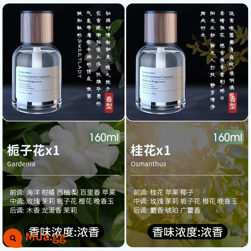 Nước hoa xe hơi Gardenia 2023 nước hoa khử mùi xe mới nước hoa xe hơi cao cấp nước hoa xe hơi chính hãng - [2 Chai] Cây dành dành + Lê Osmanthus - Dung tích cực lớn Tổng cộng 320ML