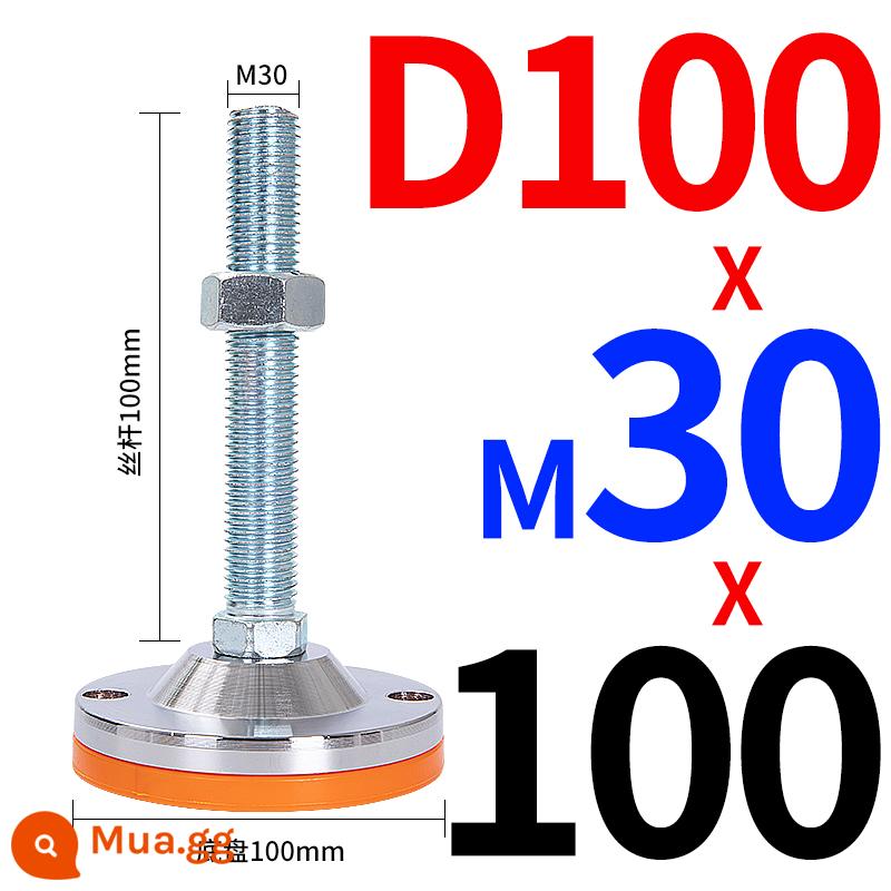 Nặng chân chống trượt cốc chống sốc chân cốc cố định chân vít điều chỉnh hỗ trợ chân miếng lót chân điều chỉnh chân máy - Vít D100 hồng M30*100