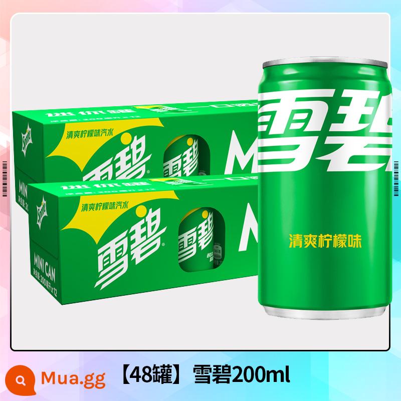 Coca-Cola lon mini 200mL full box Coke Sprite lon nước ngọt có ga bán buôn - [48 lon] Sprite 200ml*48 lon..