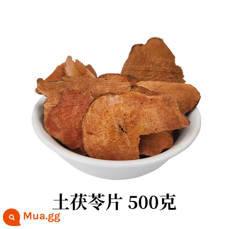 Vân Nam Poria cocos 500g cửa hàng hàng đầu chính hãng thảo dược Trung Quốc trắng Poria cocos bột trà Gorgon trái cây đất Fuling khối không khô tự nhiên - Smilax smilax 500g