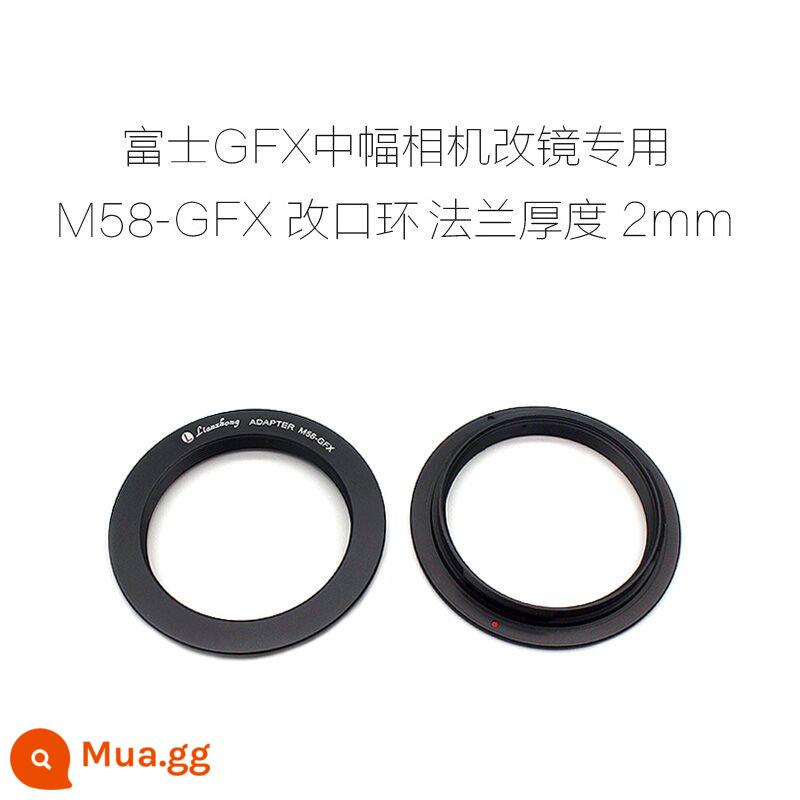 Máy ảnh khung miệng Lianzhong Fuji GFX có vòng nối vòng miệng 2mm M42/M52/M58-GFX - M58-GFX