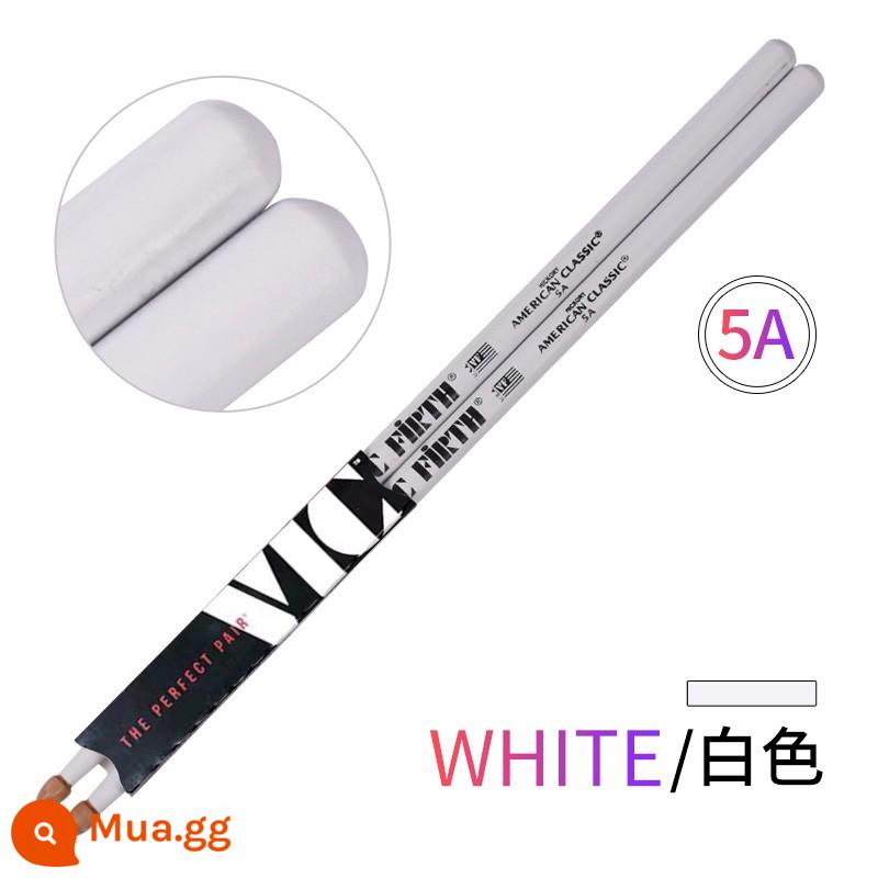 Thanh trống vic firth thanh trống quả óc chó 5a 7a trống jazz vf dùi trống vic trống búa miễn phí vận chuyển - 5A trắng