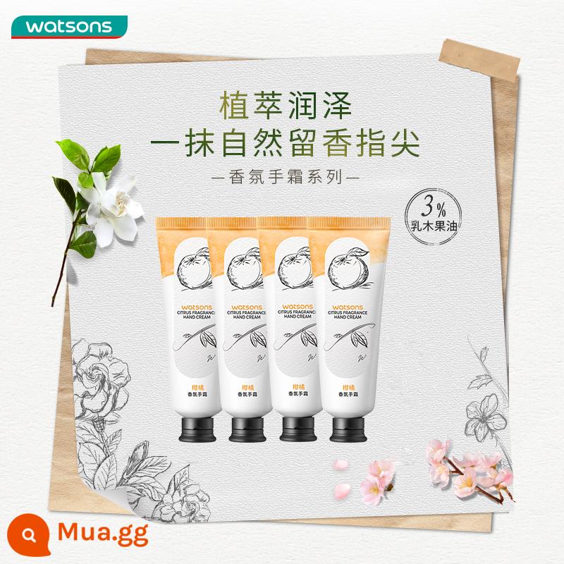 [Giảm 15% cho 2 miếng] Kem dưỡng ẩm Bone Collagen Shea Butter 80g * 4 Dưỡng ẩm - Kem dưỡng da tay hương cam quýt 40ml*4