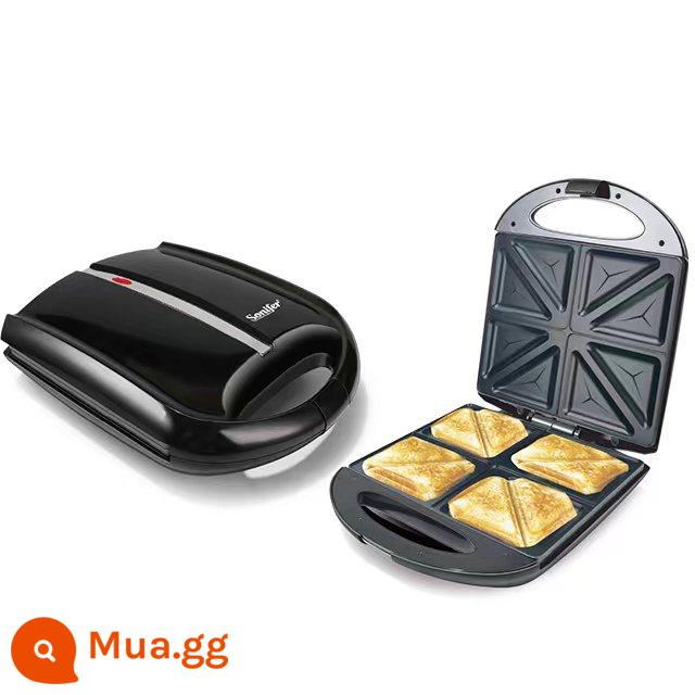 Sonifer lớn nội thất đầy đủ tự động bảng tùy chỉnh mạnh - Máy làm bánh sandwich 1400W 6091 màu đen