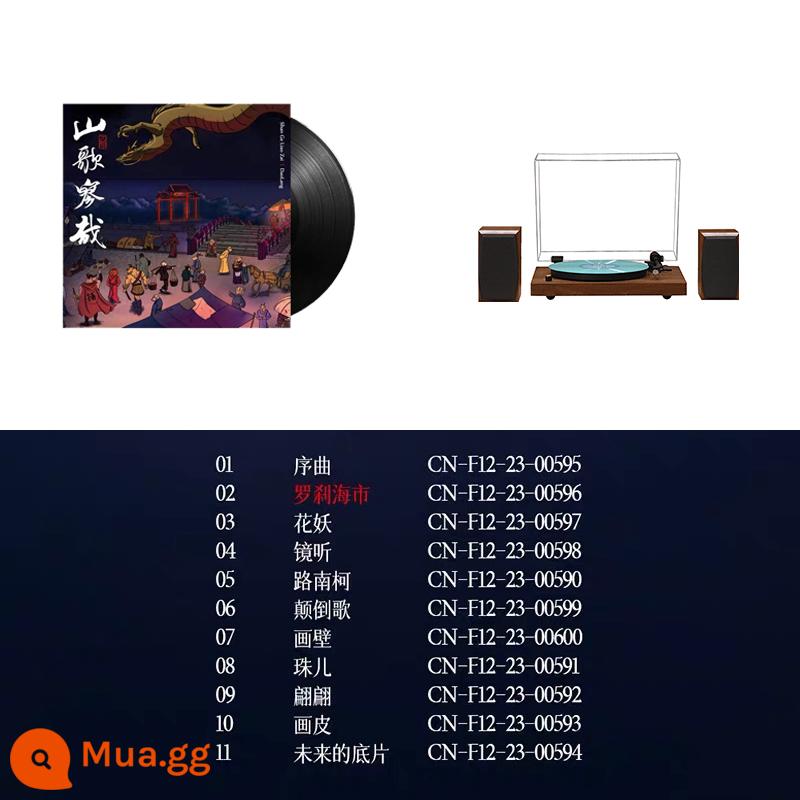 Máy ghi âm vinyl Yolando có loa, máy hát phim LP chuyên nghiệp, hộp kệ sách hai mảnh Bluetooth cổ điển - Máy ghi âm vinyl + loa + dolang