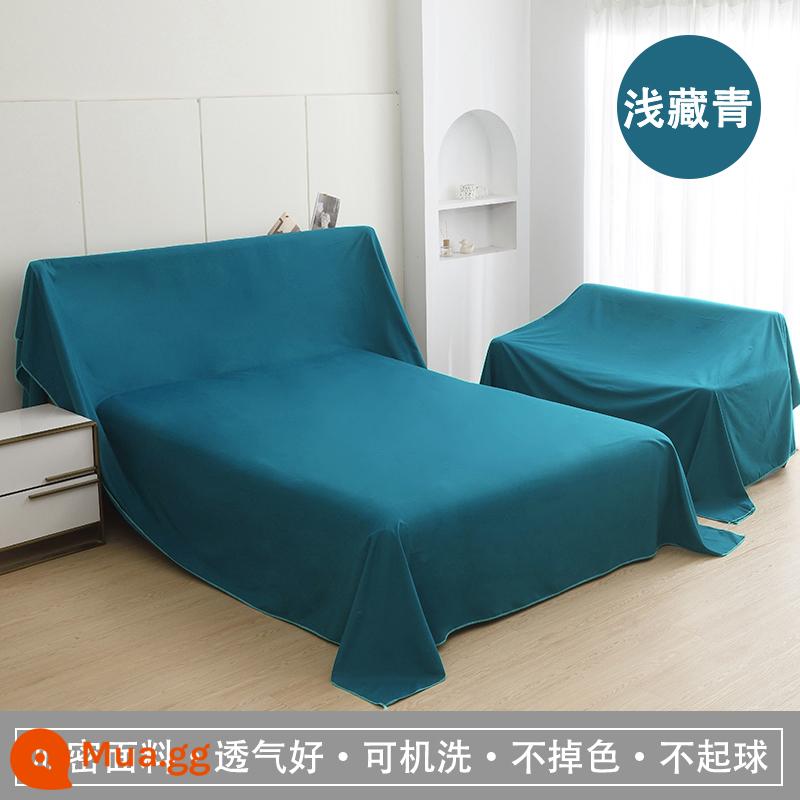 Nội thất vải chống bụi bọc vải hộ gia đình vải chống bụi bọc ghế sofa vải màu xám giường vải che bụi vải chống bụi bọc vải bọc màu xám - Màu xanh nước biển nhạt (được mã hóa)