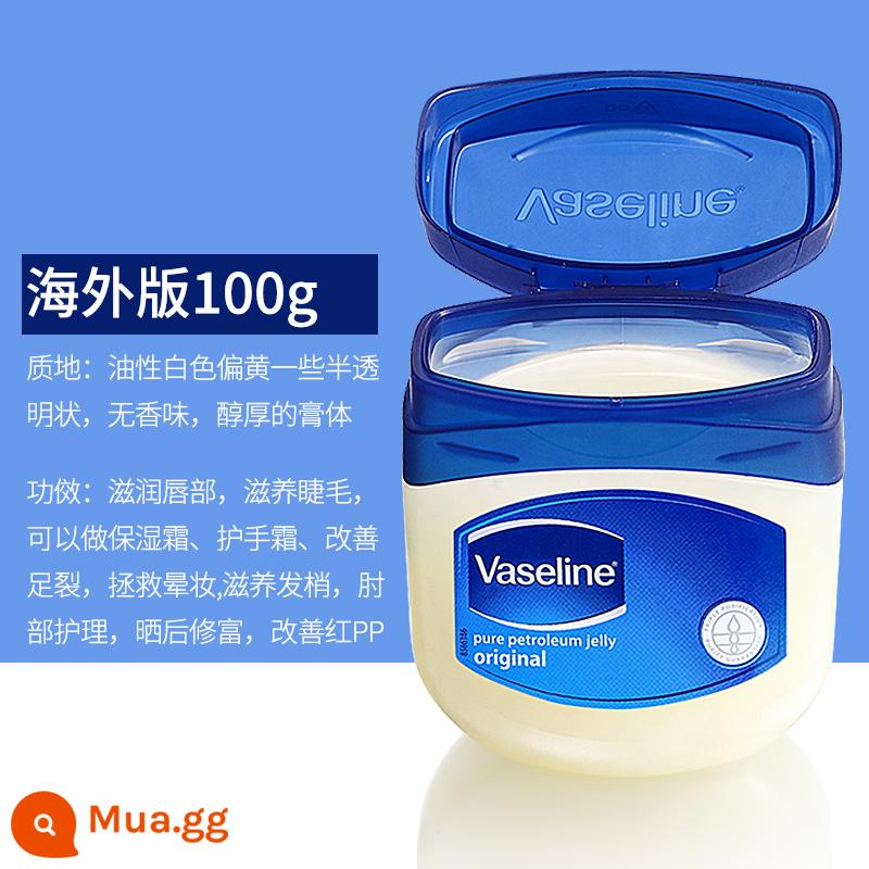 Vaseline dưỡng môi sửa chữa pha lê đông lạnh sữa dưỡng thể tay chân chống khô môi dưỡng ẩm màng nicotinamide tay - Phiên bản nước ngoài 100ml, mua 2 giảm 3 tệ, mua 3 giảm 5 tệ