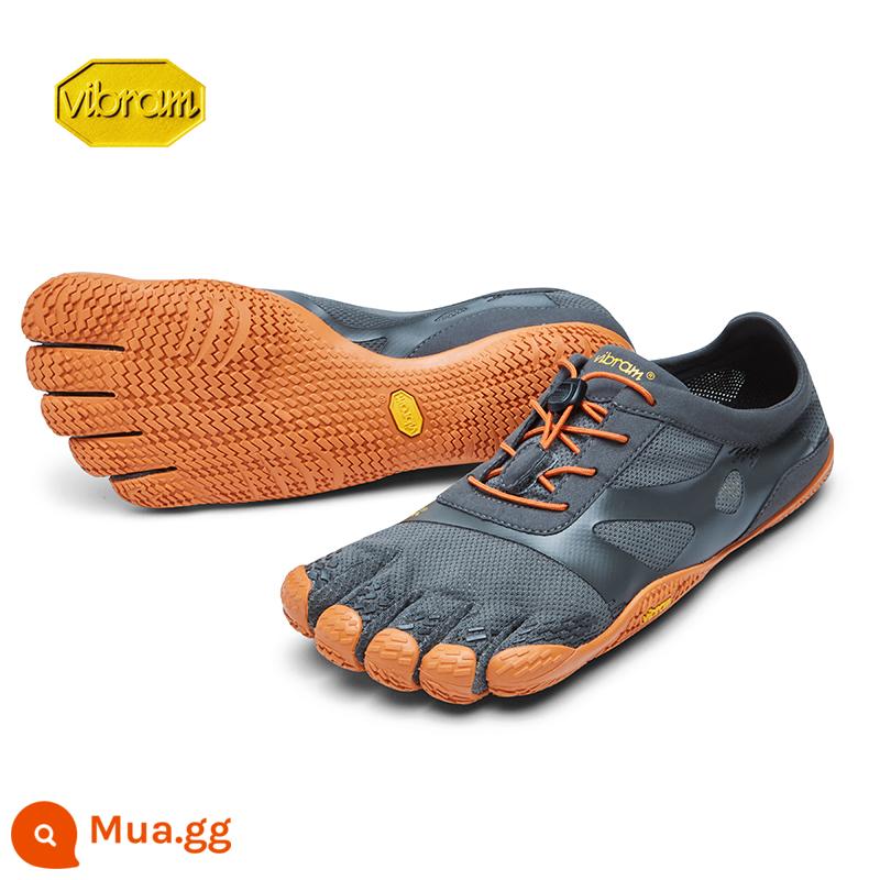 Vibram huấn luyện thể dục trong nhà và ngoài trời giày năm ngón giày nam ngồi xổm chân trần thể dục thể thao giày chạy bộ năm ngón KSOEVO - 21M0701 xám/cam