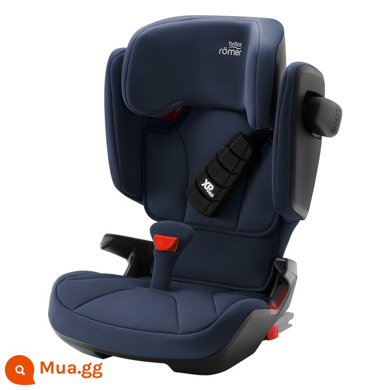 Britax Baodexi nhập khẩu ghế an toàn lớn cho trẻ em từ 3 đến 12 tuổi Caddy Knight isize xe đệm không tăng - ánh trăng xanh