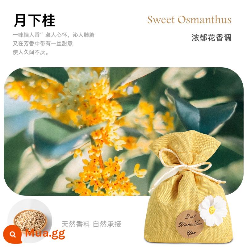 Cây dành dành thơm ô tô nước hoa ô tô ô tô khử mùi cao cấp gói mặt dây ô tô gói charm - Osmanthus có mùi thơm mạnh [2 gói] hương thơm lỏng để loại bỏ mùi hương hoa nguyên bản giàu hương thơm