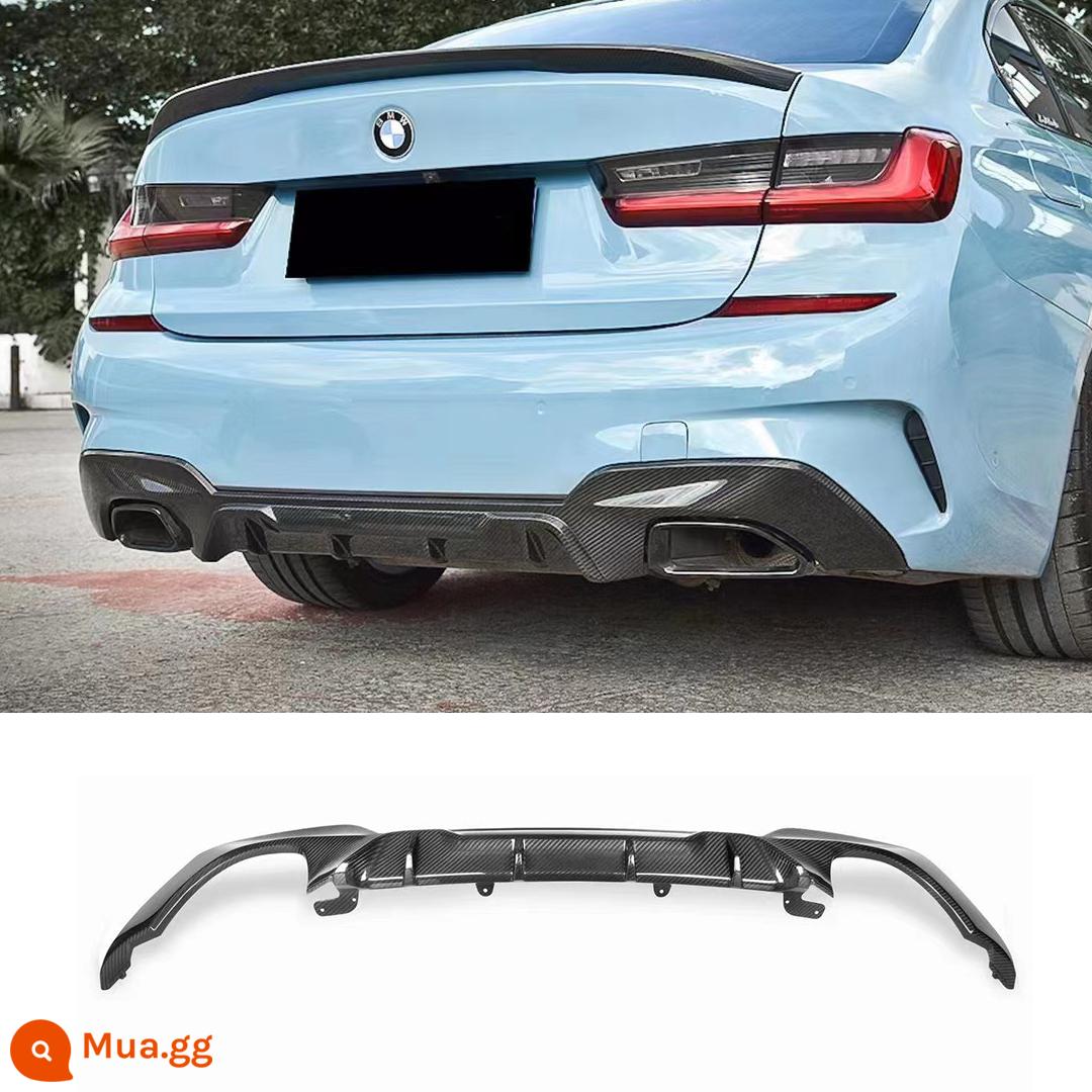 Thích hợp cho BMW 3 series mới sửa đổi môi sau bằng sợi carbon Môi sau G20G28325i môi sau bằng sợi carbon MP từ 20 đến nay - Môi sau carbon ướt MP