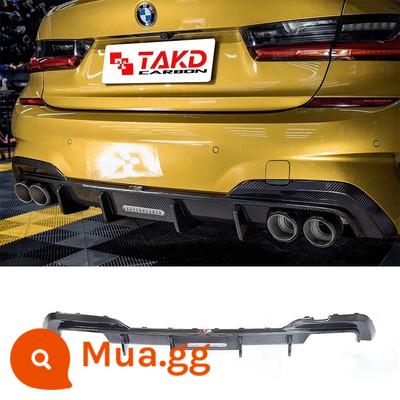 Thích hợp cho BMW 3 series mới sửa đổi môi sau bằng sợi carbon Môi sau G20G28325i môi sau bằng sợi carbon MP từ 20 đến nay - Lip sau carbon ướt TAKD yêu cầu tháo thanh để lắp