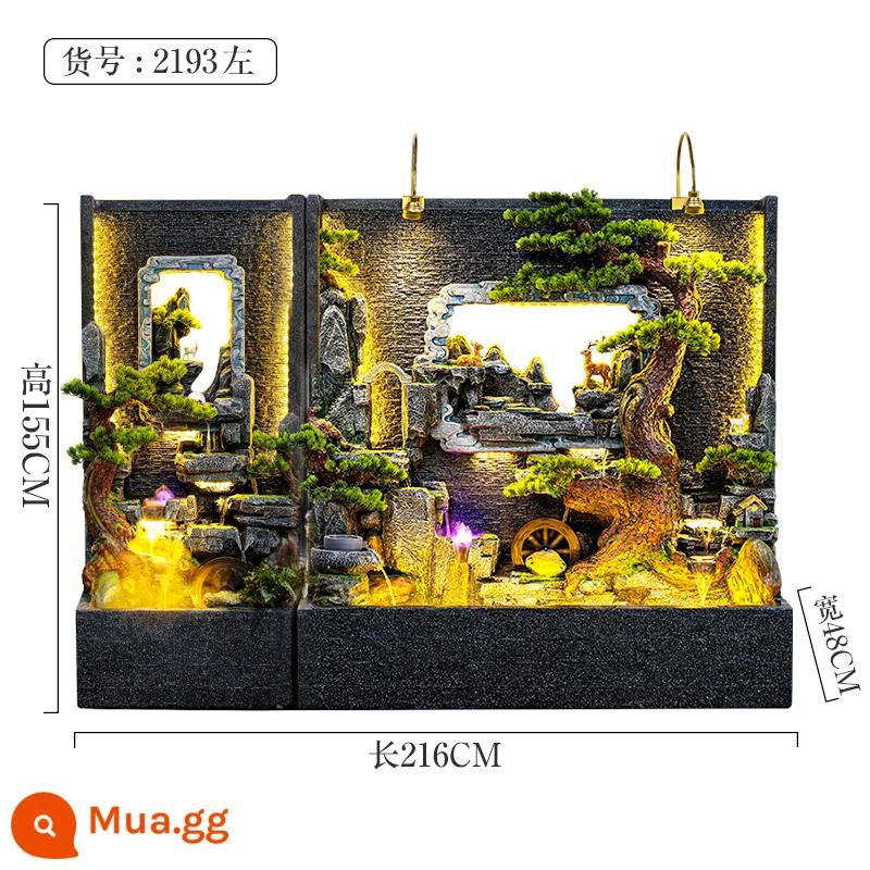 Đồi Rocked và Fountain Water Water Wall Wall - Tím 2193 còn lại 216*48*155