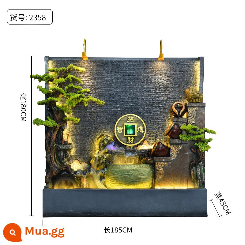 Đồi Rocked và Fountain Water Water Wall Wall - 2358 sương mù 185*45*180CM