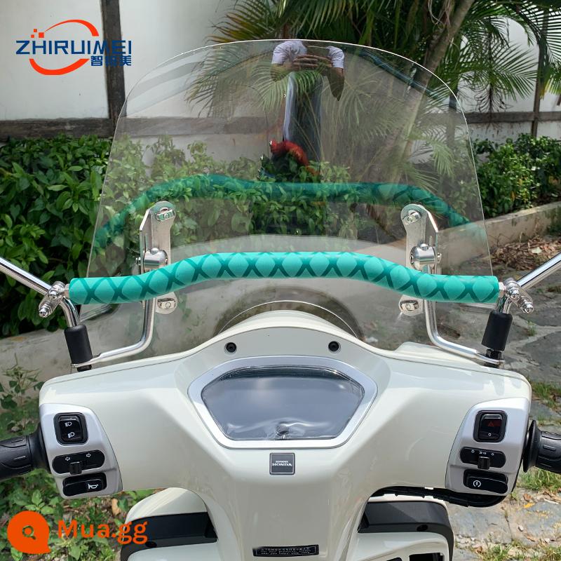 Zhiruimei phù hợp với thanh cân bằng đã sửa đổi của Honda ns125la thanh ngang giá điện thoại di động thanh mở rộng tay vịn cho trẻ em - NS125LA cạnh trên - sọc xanh, đường kính 22mm, độ dày thành 7,8