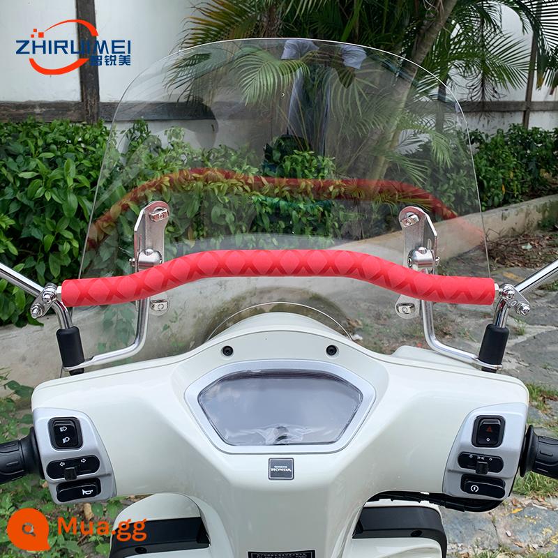 Zhiruimei phù hợp với thanh cân bằng đã sửa đổi của Honda ns125la thanh ngang giá điện thoại di động thanh mở rộng tay vịn cho trẻ em - Cạnh trên NS125LA - sọc đỏ, đường kính 22mm, độ dày thành 7,8