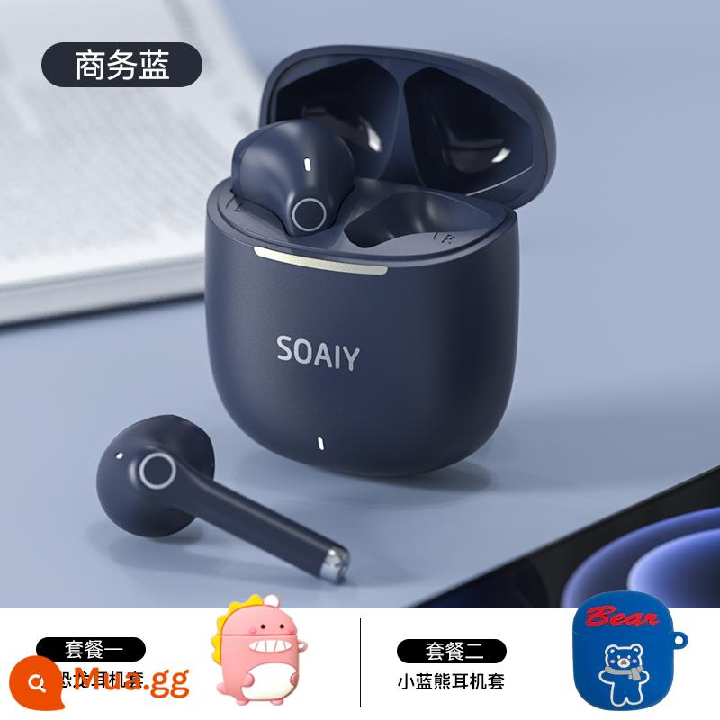 Tai nghe bluetooth true wireless Sony Ericsson với chất lượng âm thanh cao và thời lượng pin dài phù hợp với Apple Huawei oppo sports chống ồn SL3 - Business Blue [Chất lượng âm thanh gốc ❤ Tự động khớp ❤ Tuổi thọ pin siêu dài ❤ Cảm ứng thông minh]