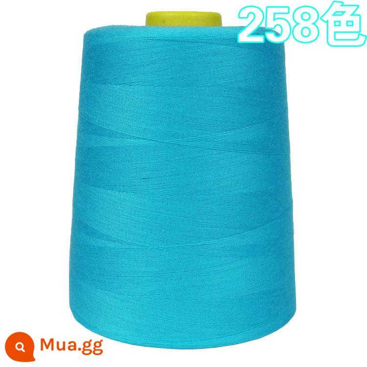 402 đường chỉ may cuộn lớn miễn phí vận chuyển máy may đường chỉ may phẳng đường chỉ chùa sợi đen trắng khoảng 8000 thước sợi polyester chủ đề - Hồ xanh 258