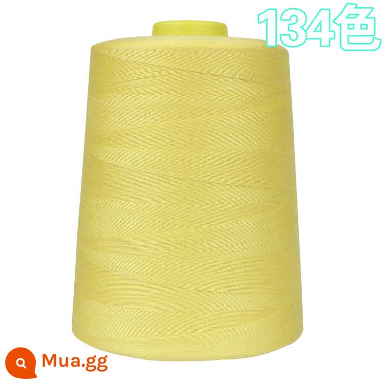 402 đường chỉ may cuộn lớn miễn phí vận chuyển máy may đường chỉ may phẳng đường chỉ chùa sợi đen trắng khoảng 8000 thước sợi polyester chủ đề - màu vàng nhạt 134