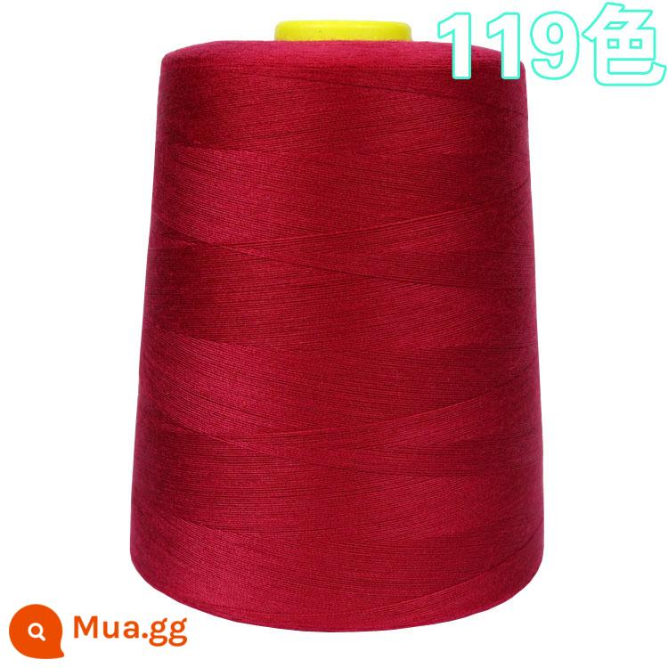 402 đường chỉ may cuộn lớn miễn phí vận chuyển máy may đường chỉ may phẳng đường chỉ chùa sợi đen trắng khoảng 8000 thước sợi polyester chủ đề - Đỏ tía 119