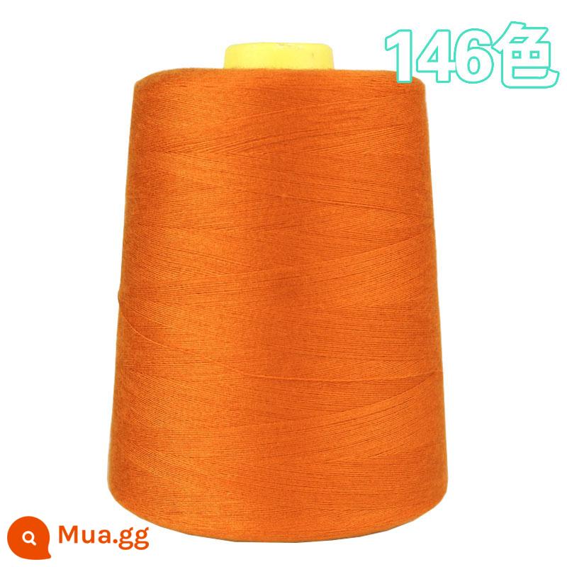 402 đường chỉ may cuộn lớn miễn phí vận chuyển máy may đường chỉ may phẳng đường chỉ chùa sợi đen trắng khoảng 8000 thước sợi polyester chủ đề - Cam 146