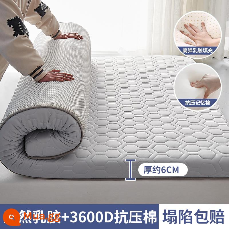 Nệm cao su đệm phòng ngủ nhà xốp nệm ký túc xá sinh viên giường đơn nệm cho thuê đặc biệt tatami - Màu xám kim cương - dày khoảng 6cm [thoải mái và thoáng khí, sử dụng được trong mọi mùa]