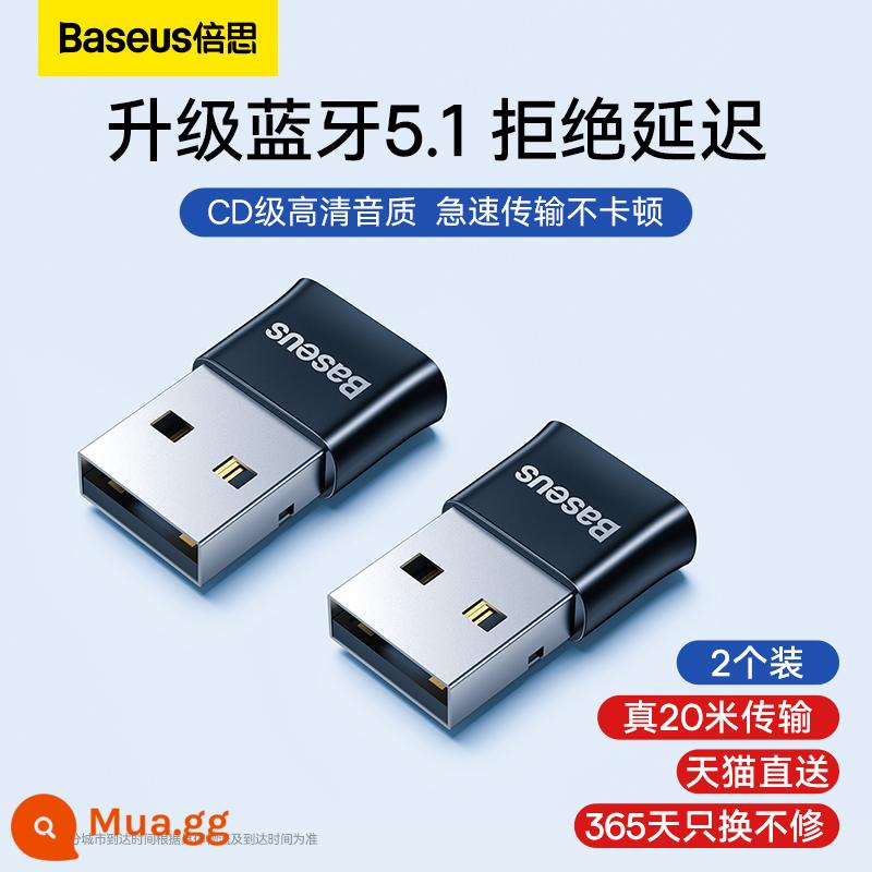 Bộ chuyển đổi Bluetooth Baseus máy tính để bàn máy tính mô-đun usb chuột tai nghe không dây 5.3 đầu thu không cần trình điều khiển - Hai gói [đã nâng cấp lên Bluetooth 5.1] Chất lượng âm thanh ở mức CD √ Không cần trình điều khiển cho Win8.1/10/11 trở lên