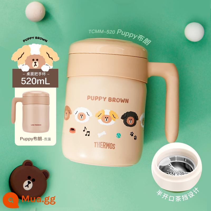 Zhu Yilong cùng một người bạn cùng vị cứu tinh có thể được mang theo bởi Cup Cup Cup Coffee Cup Warm Straw - Tay cầm cốc giữ nhiệt PUPPY