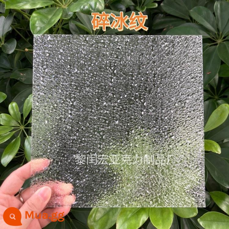 Bảng acrylic trong suốt bảng sọc đá mờ thương mại chụp đạo cụ nước hoa làm đẹp trang điểm bảng trang sức có thể được tùy chỉnh - Mẫu đá dăm dày 3mm