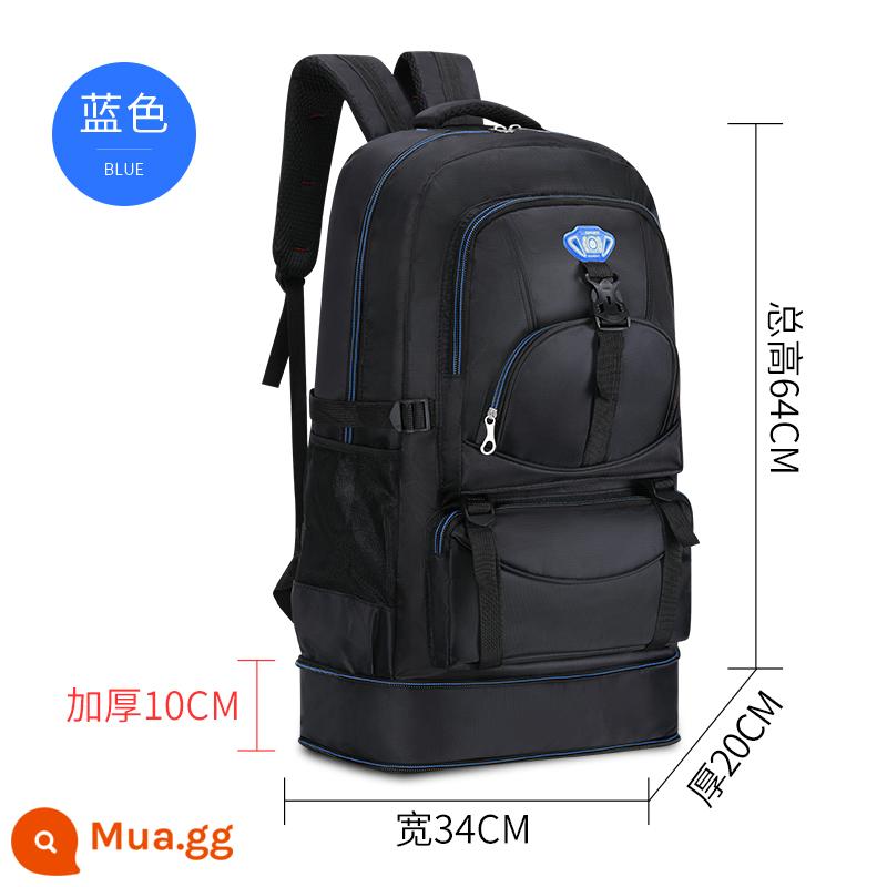 Mới Chống Thấm Nước Ngoài Trời Công Suất Lớn Túi Leo Núi 55L Nam Nữ Đi Bộ Đường Dài Ba Lô 65L Leo Núi Chuyên Nghiệp Ba Lô - Xanh da trời nhạt 65 lít 5211 xanh