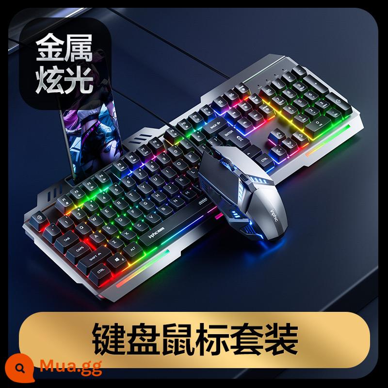 Bộ bàn phím chuột game có dây Fick V680 của Anh Tay cầm chơi game USB cảm ứng laptop văn phòng - Bàn phím chơi game + Chuột chơi game