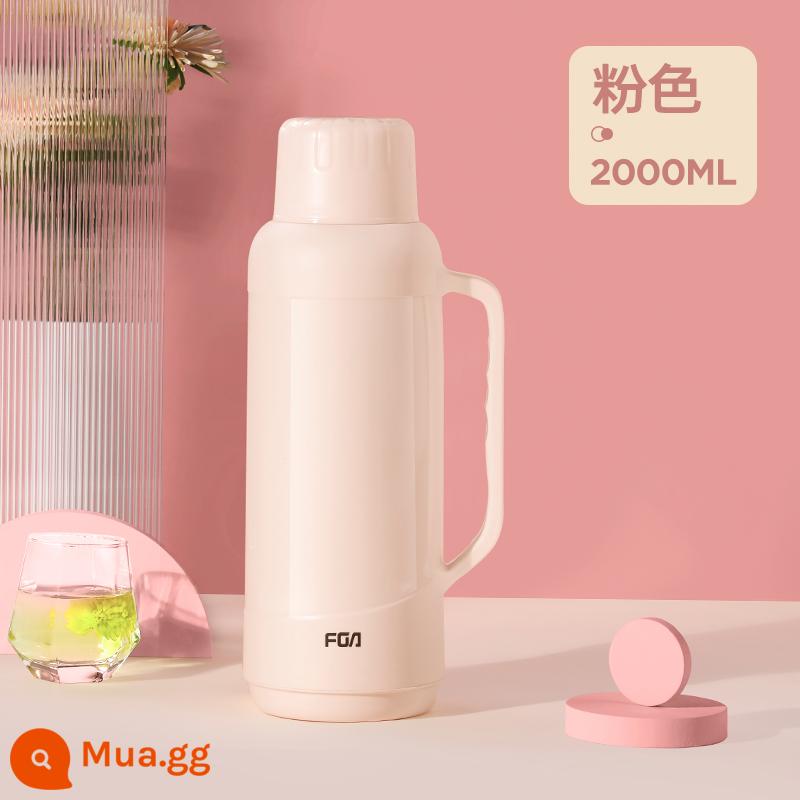 Bình nước nóng Fuguang gia đình bình giữ nhiệt dung tích lớn vỏ nhựa ký túc xá sinh viên có bình giữ nhiệt bình nước mở nồi 3.2L - Bột củ sen nhẹ 2000ML