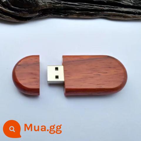 Tùy Chỉnh Đèn LED 32G Gỗ Tre Công Ty Kinh Doanh Tặng Trường Logo Giáo Viên Video Đám Cưới Tốc Độ Cao USB Chữ - Đĩa chữ U đơn gỗ lê hình bầu dục