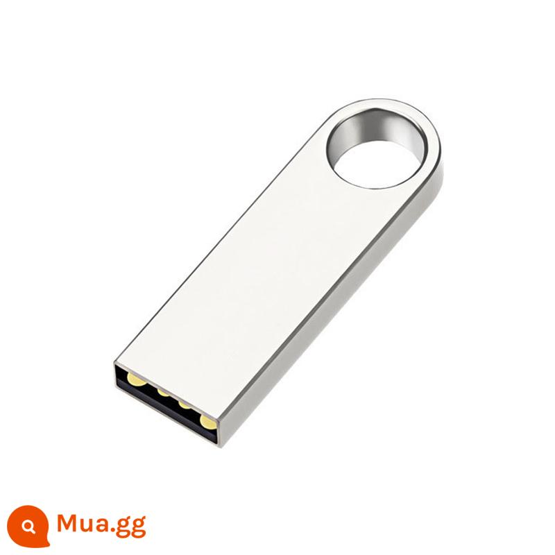 Kim Loại 128G King Kong Ổ Đĩa U 64/32/16/8/4G Đèn LED Cổng USB xe Ô Tô Tùy Chỉnh Âm Thanh Truyền Hình Quà Tặng Đấu Thầu - Lỗ tròn bạc 512m (sức chứa nhỏ)