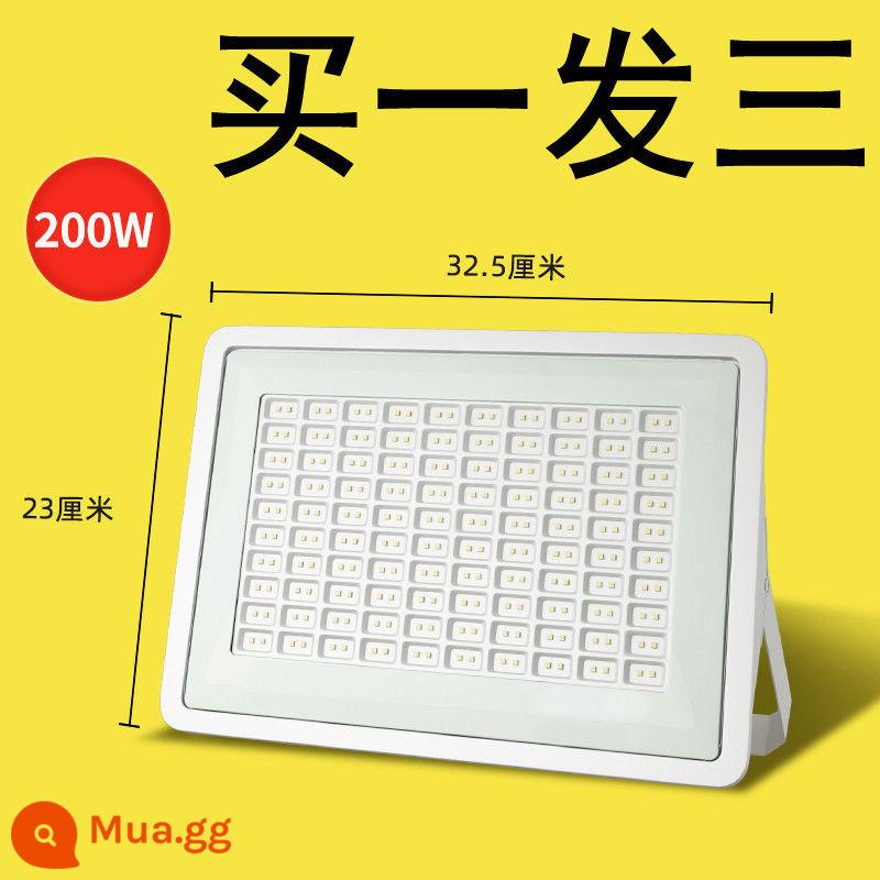 Đèn pha LED chiếu sáng ngoài trời 100W chống nước công suất cao đèn quảng cáo ngoài trời siêu sáng 200W - .★Siêu mỏng mới★Dùng nổ 200 watt mua một tặng hai