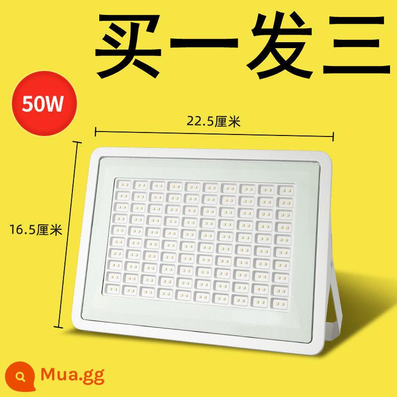 Đèn pha LED chiếu sáng ngoài trời 100W chống nước công suất cao đèn quảng cáo ngoài trời siêu sáng 200W - .★Siêu mỏng mới★Dùng nổ 50 watt mua một tặng hai