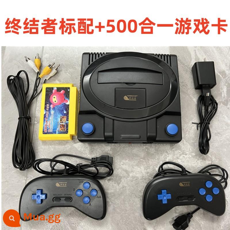 Máy chơi game Xiaobawang thời thơ ấu trò chơi cổ điển máy màu đỏ và trắng FC trò chơi TV 8-bit FC Contra tank - Tay cầm bướm 008 đạt tiêu chuẩn với 500 thẻ trò chơi trong một