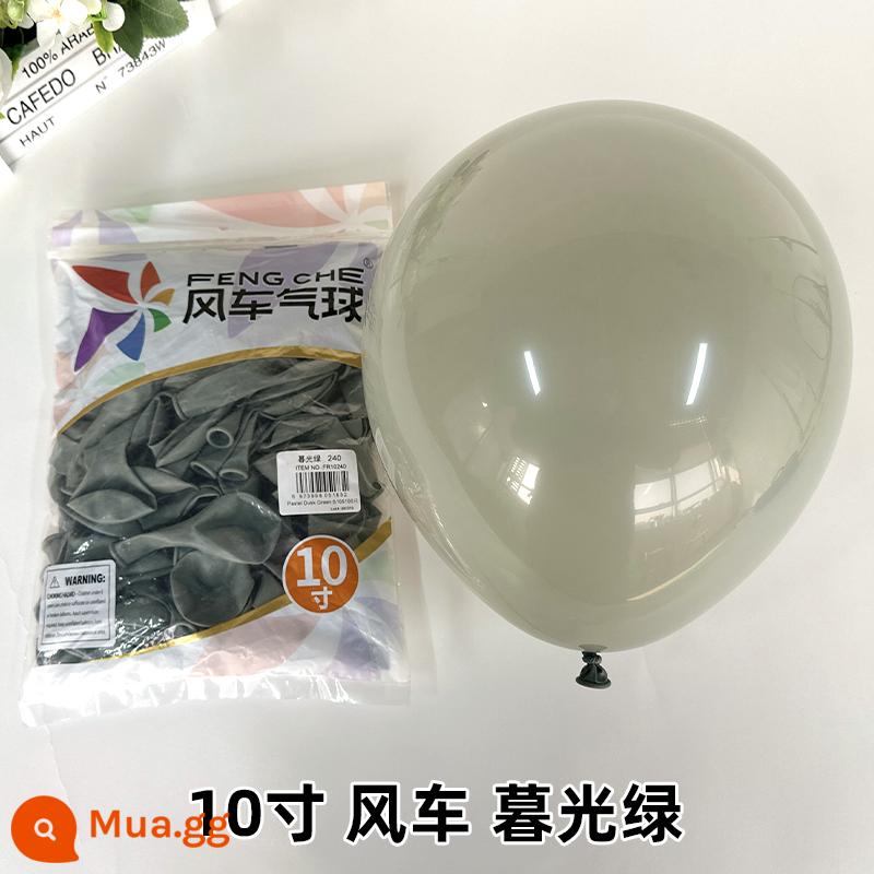 Cối Xay Gió Bóng 10 Inch 2.2 Gram Dày Cao Su Bóng Sinh Nhật Phòng Cưới Trang Trí Đám Cưới Tiếp Liệu - Xanh chạng vạng 100 cái/gói