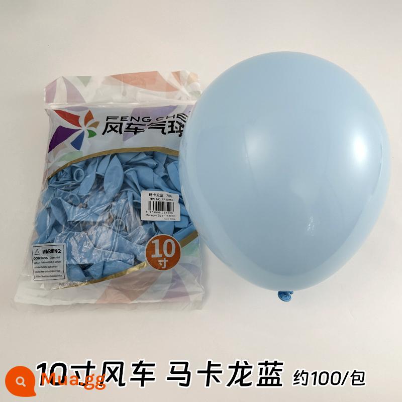 Cối Xay Gió Bóng 10 Inch 2.2 Gram Dày Cao Su Bóng Sinh Nhật Phòng Cưới Trang Trí Đám Cưới Tiếp Liệu - Maca xanh 100 cái/gói