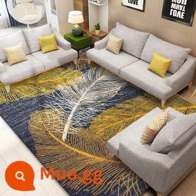 ins phòng ngủ thảm lông hiện đại ánh sáng trừu tượng sang trọng ngắn sang trọng ghế sofa phòng khách thảm phong cách Bắc Âu bầu không khí đơn giản - lông màu vàng vàng