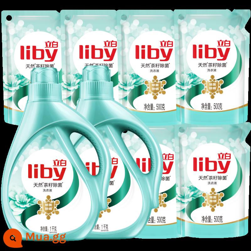 Liby hạt trà thiên nhiên khử mầm men bột giặt diệt sạch khuẩn ít bọt dễ tẩy bột giặt nguyên hộp hộ gia đình - Nước giặt tiệt trùng hạt trà 5kg