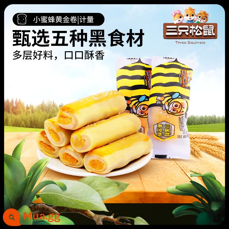 Chọn trong số [Ba con sóc_Golden Floss Rolls 34g] Bánh ngọt lòng đỏ trứng Bánh ngọt Người nổi tiếng Internet Đồ ăn nhẹ - Ba Con Sóc_Cơm Cuộn Thịt Heo Vàng 34g