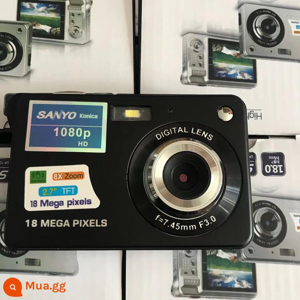 310 sinh viên máy ảnh kỹ thuật số retro CCD khuôn viên HD di động nhỏ vlog máy ảnh thẻ nhập máy ảnh buổi lễ - 310 màu đen hoàn toàn mới